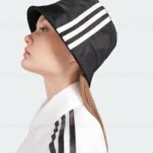 Authentic Adidas x Prada 2021 Unisex Nylon Trendy Black and White Bucket Hat 0S